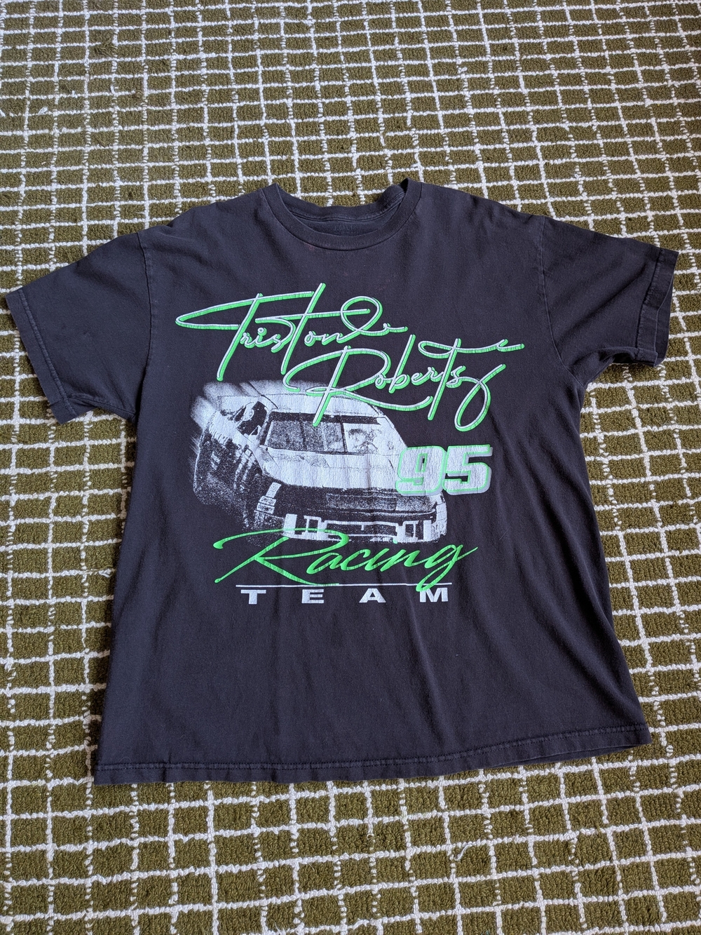 Vintage J. Galt Made In USA Tristan Roberts '95 Racing Team Graphic Tee
